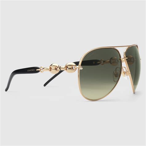 gucci gold rimless aviator sunglasses|gucci aviator prescription sunglasses.